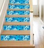 21 Feet Abstract Blue 300 Gsm Wallpaper Roll
