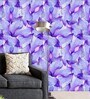21 Feet Purple Petal 300 Gsm Wallpaper Roll