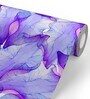 21 Feet Purple Petal 300 Gsm Wallpaper Roll
