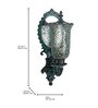 22-Inch Bronze Patina Wall Sconce with Mirror
