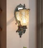 22-Inch Bronze Patina Wall Sconce with Mirror
