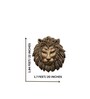 22 Inches Lion Face 3D Relief Mural Wall Art