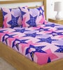 220 Gsm Glaced Cotton Cartoon Printed Double Bed Sheet With 2 Pillow Covers