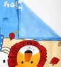 Multicolor Cartoon Printed 220 TC Poly Cotton Double Size Bedsheet With 2 Pillow Covers