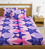 220 Gsm Glaced Cotton Cartoon Printed Double Bed Sheet With 2 Pillow Covers