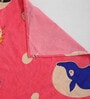 Multicolor Shark Print 220 TC Poly Cotton Single Size Bedsheet With 1 Pillow Covers