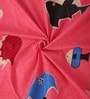 Multicolor Shark Print 220 TC Poly Cotton Single Size Bedsheet With 1 Pillow Covers
