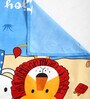 Multicolor Cartoon 220 TC Poly Cotton Single Size Bedsheet With 1 Pillow Covers
