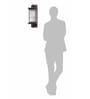 23-Inch Transitional Outdoor Wall Lantern | Dark Brown Finish with Fluted Glass