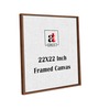 23 Inches Flower Canvas Framed Wall Art Printed Pinting