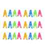 24 Cloth Peg/ Drying Pins for Hanger/Rods/Ropes Plastic Cloth Clips