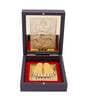 24 Ct Gold Foil Ganesha Brown & Gold Acrylic Prayer Box