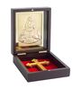 24 Ct Gold Foil Jesus Christ Brown & Gold Acrylic Prayer Box