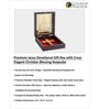 24 Ct Gold Foil Jesus Christ Brown & Gold Acrylic Prayer Box