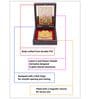 24 Ct Gold Foil Lakshmi Ji Brown & Gold Acrylic Prayer Box