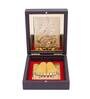 24 Ct Gold Foil Lakshmi Ji Brown & Gold Acrylic Prayer Box