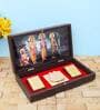 24 Ct Gold Foil Ram Darbaar Brown & Gold Acrylic Prayer Box