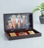 24 Ct Gold-Plated & Brown Ram Darbaar Prayer Box