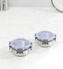 Clear Lock Series Regular Stainless Steel (Set of 2 ) Airtight Container with Leak Proof lid