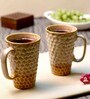 250Ml Brown Ceramic (Set Of 2) Tea Cups