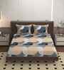 Beige 250 Tc Cotton Bedsheet With 2 Pillow Covers