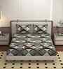 Black 250 Tc Cotton Bedsheet With 2 Pillow Covers