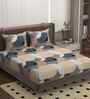 Beige 250 Tc Cotton Bedsheet With 2 Pillow Covers