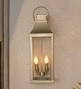 26-Inch Champagne Gold Stainless Steel Wall Lantern | Rust-Resistant Coastal Sconce