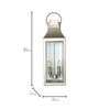 26-Inch Champagne Gold Stainless Steel Wall Lantern | Rust-Resistant Coastal Sconce