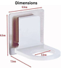 2Pcs Plastic Wall Mounted Hand Wash Dispenser Stand
