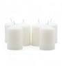 2x3 High Pillar Candles Unscented Set of 6. White, . Bulk Buy, Using a Wax Blend