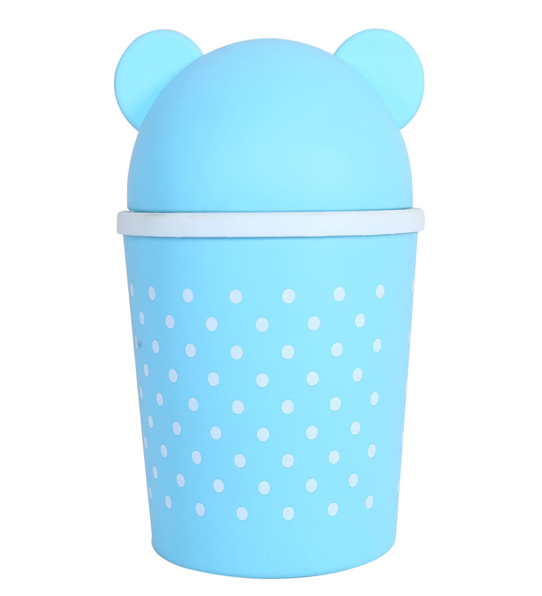 Buy Litre Sky Blue Plastic Swing Top Dustbin By Kuber Industries At