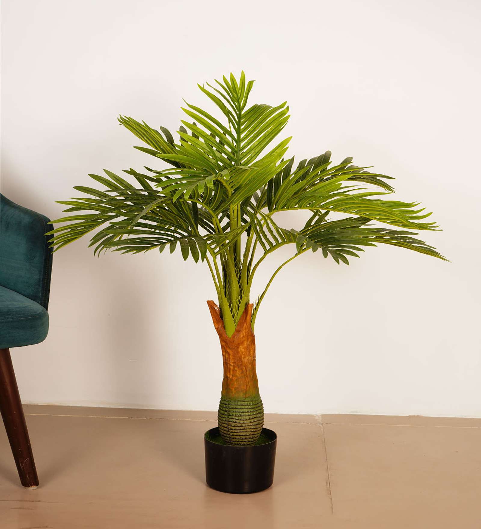 3.1Ft Artificial Bottle Areca Palm Plant with Pot