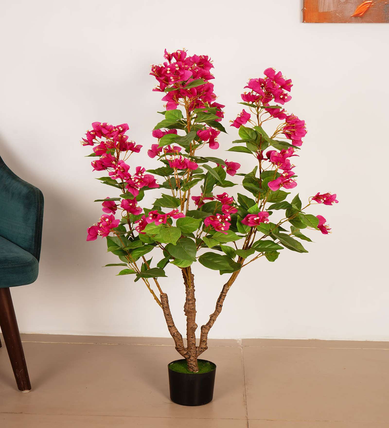 3.6Ft Artificial Bougainvillea Flower Tree Plant with Pot