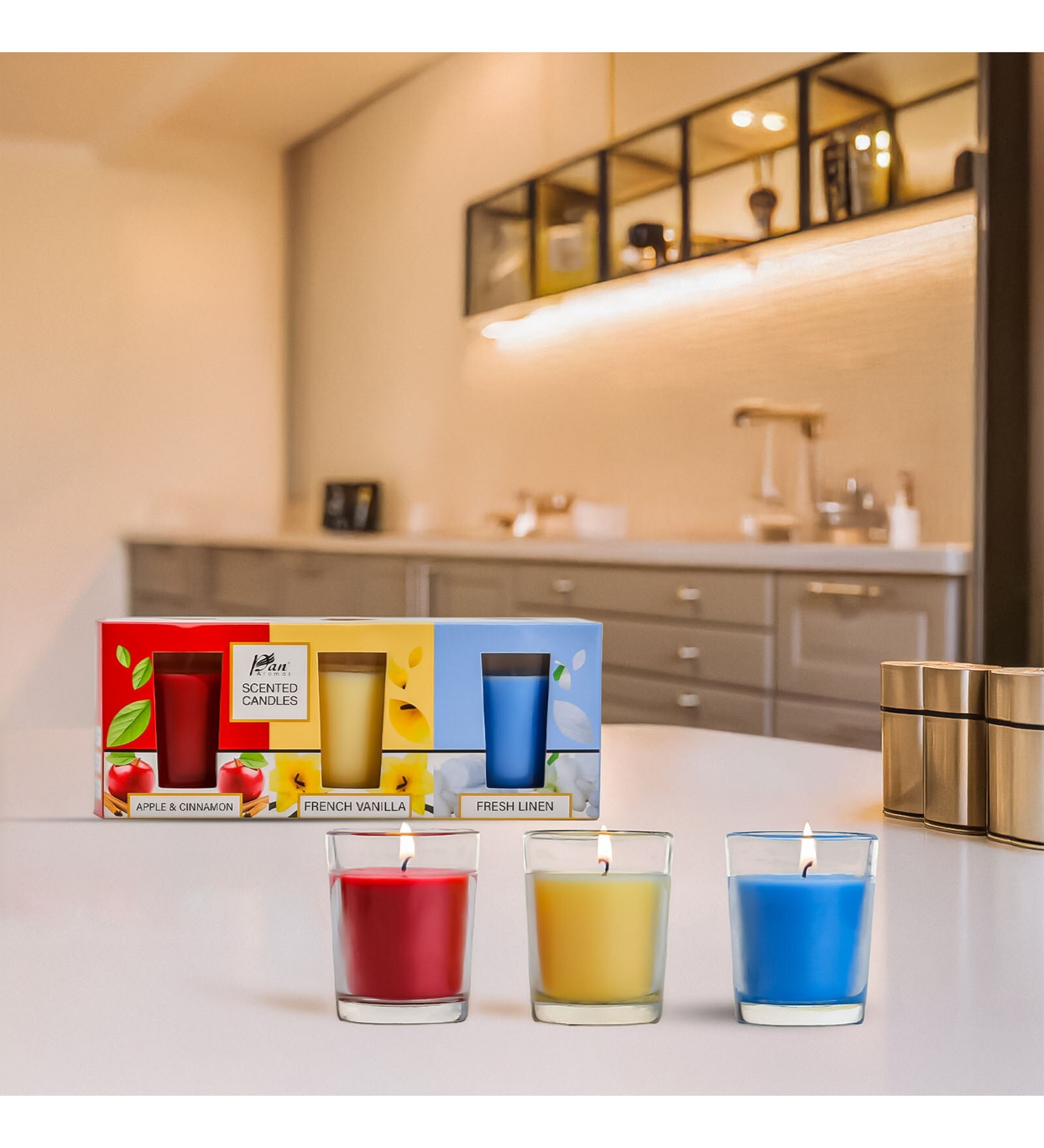3-Pack Shot Glass Candle