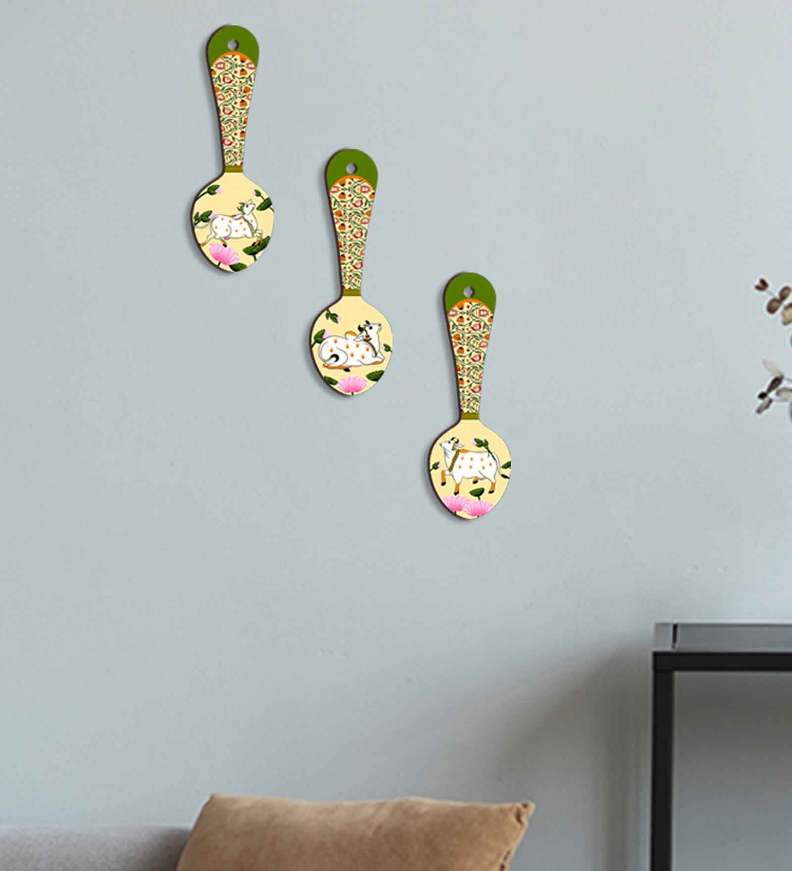 3 Pcs Gay Maata Wooden New Spoons Hanging