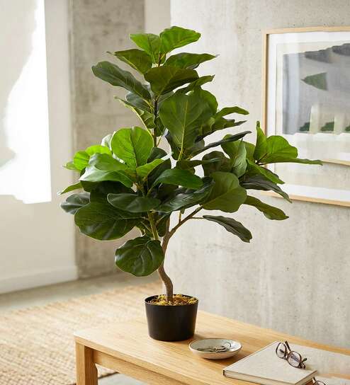 3.6Ft Artificial Fiddle Leaf Fig Tree Plant with Pot