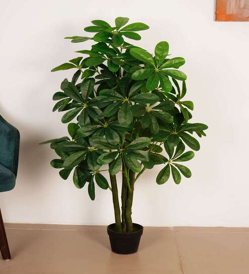 3.6Ft Artificial Schefflera Plant with Pot