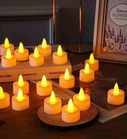 3 Battery T Light Candle