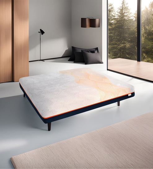 3-Zone Responsive Cooling Crystal Tech 10 Inch Memory Foam Queen Size Mattress