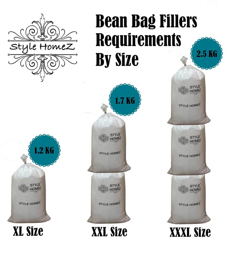 Buy 3 kgs High Quality Polyurethane Bean Bag Refill Beans by Style