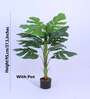 3.1Ft Artificial Monstera Deliciosa Plant with Pot