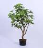 3.6Ft Artificial Umbrella Schefflera Tree Plant with Pot