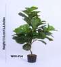 3.6Ft Artificial Fiddle Leaf Fig Tree Plant with Pot