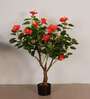 3.6Ft Artificial Hibiscus Flower Plant with Pot