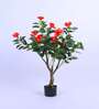 3.6Ft Artificial Hibiscus Flower Plant with Pot