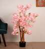 3.6Ft Artificial Pink Blossom Tree Plant with Pot