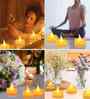 (Pack of 4) Battery T Light Candle