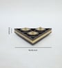 3 BOWL DRY FRUIT TRAY, METAL FITTING, CLASSIC THEME