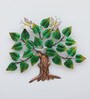 3 Brid Tree Multicolour Iron Wall Art